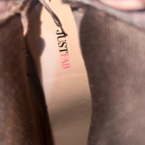 Robynne JustFab Brown over the knee leather fashion boots Sz.‎ 8 - Picture 10 of 10